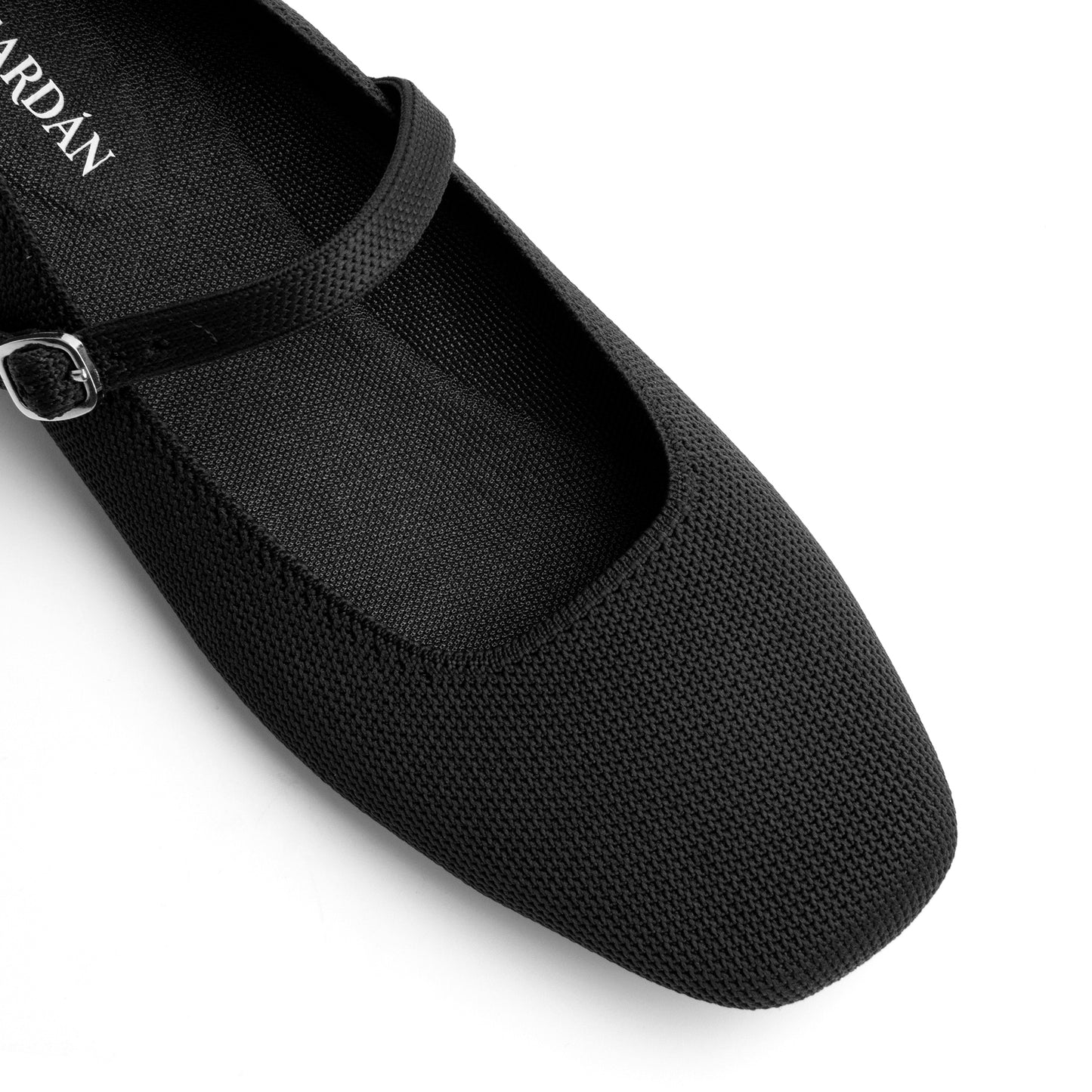 Women's Ballet Flats Square Toe Slip On Shoes Knit Dress Mary Jane Flats Woman Comfy Soft Causal Work Walking