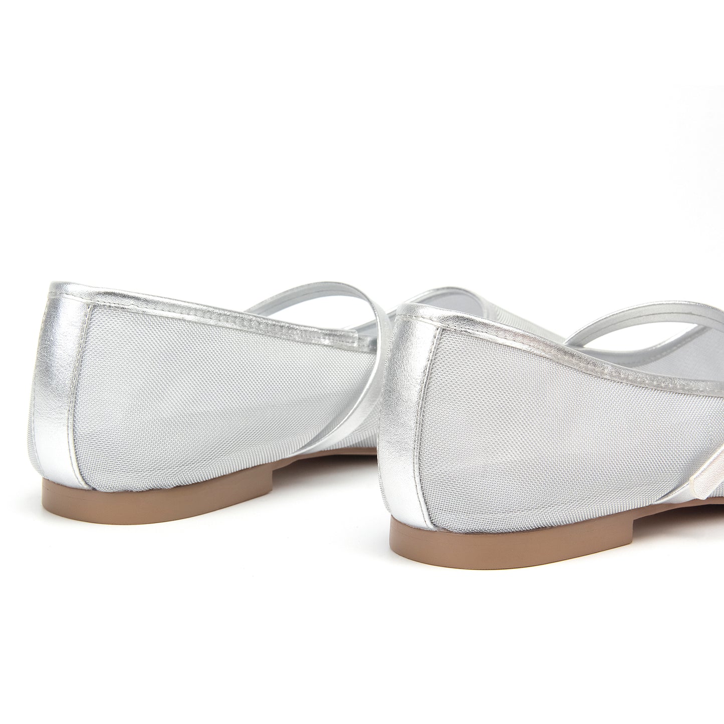 Mesh Ballet Flats Square Toe Mary Jane Flats Buckle Women Comfy Causal Dress Shoes