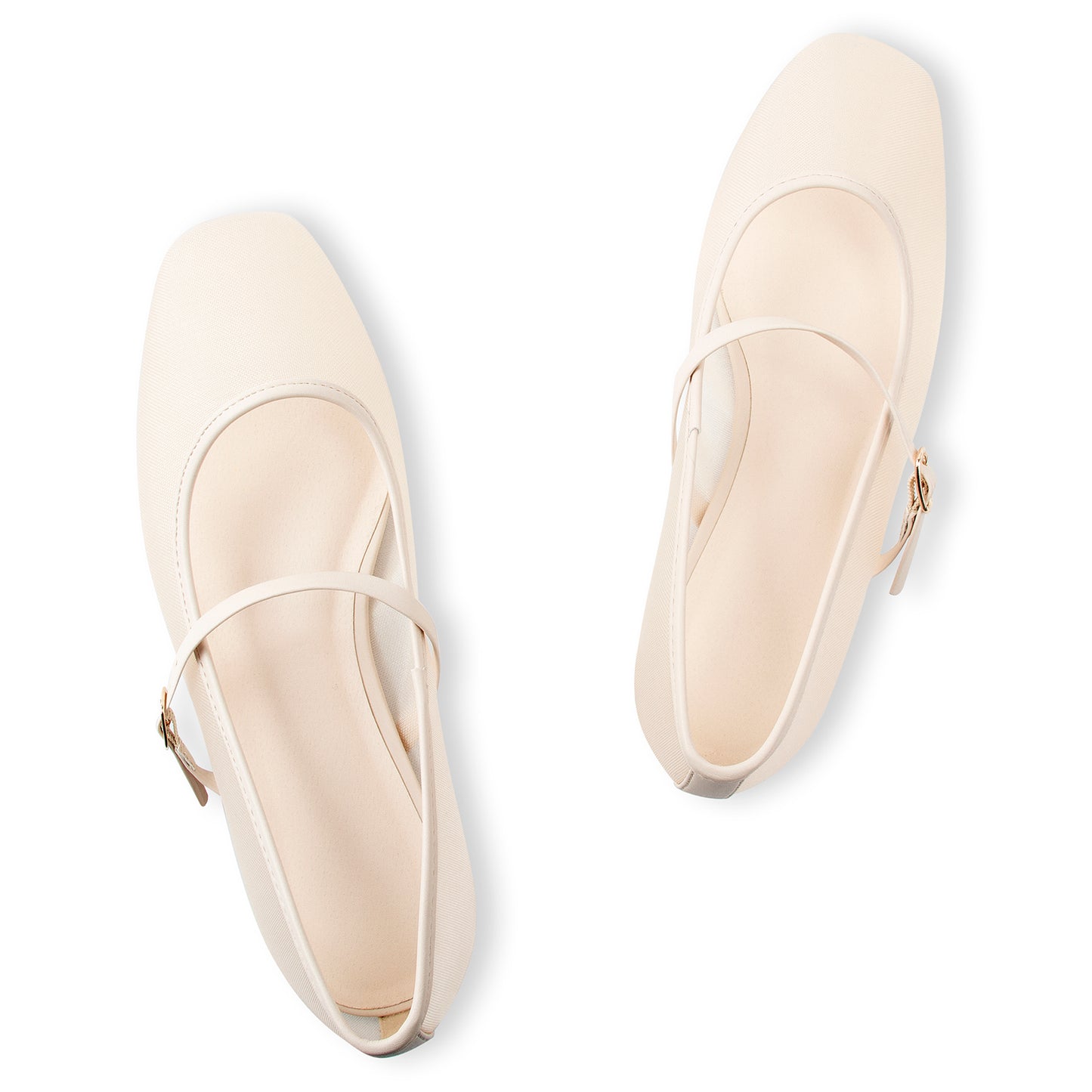 Mesh Ballet Flats Square Toe Mary Jane Flats Buckle Women Comfy Causal Dress Shoes