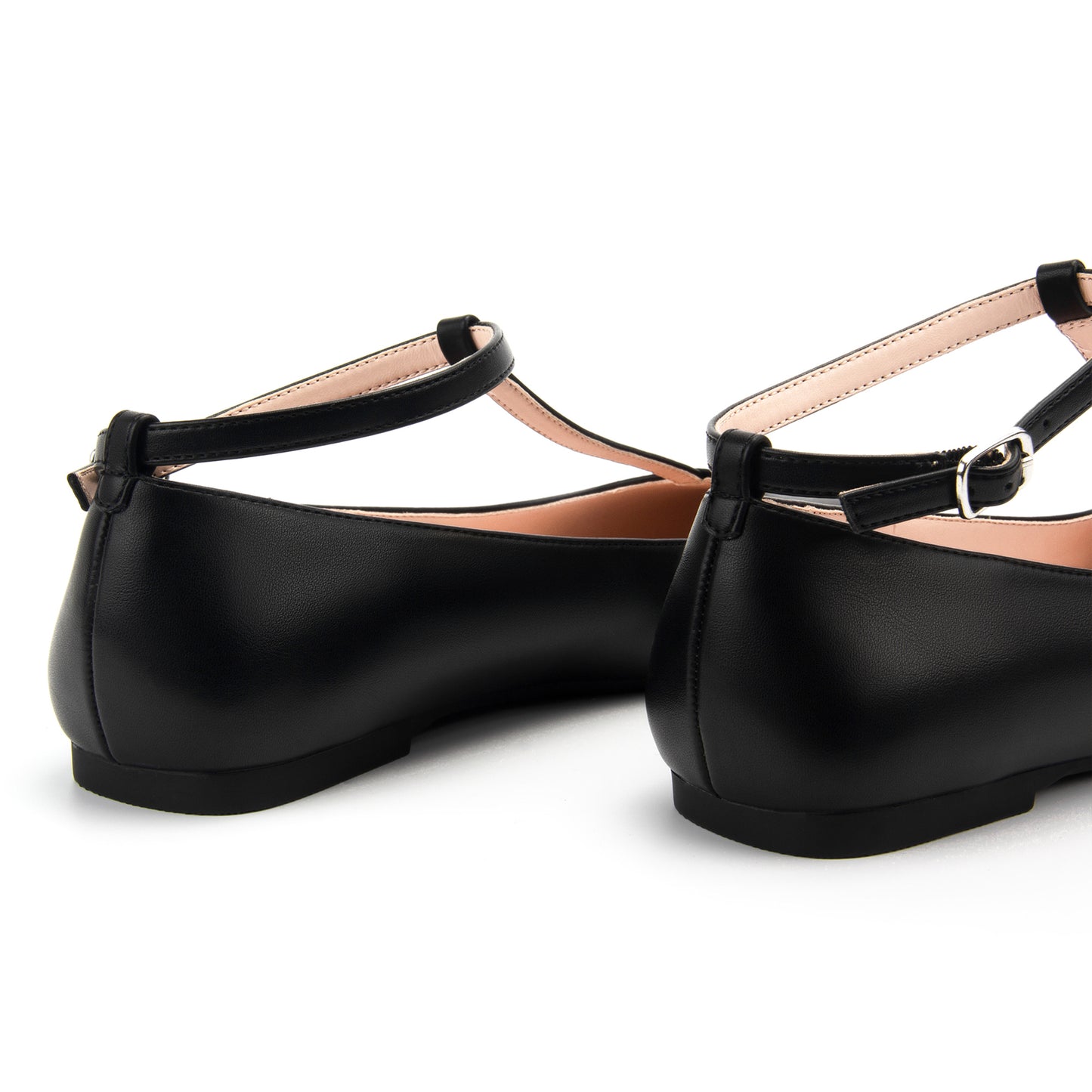 Mary Jane Flats Women Adjustable T Strap Square Toe Ballet Flats Ankle Strap Dress Comfortable Flats for Work,Date Nights Party,Office,Wedding